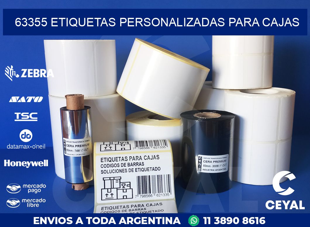 63355 ETIQUETAS PERSONALIZADAS PARA CAJAS