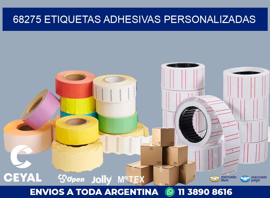 68275 ETIQUETAS ADHESIVAS PERSONALIZADAS