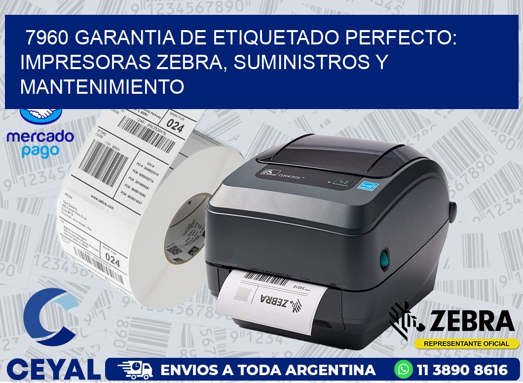 7960 GARANTIA DE ETIQUETADO PERFECTO: IMPRESORAS ZEBRA, SUMINISTROS Y MANTENIMIENTO