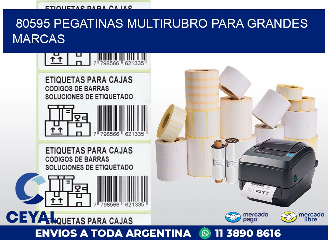 80595 PEGATINAS MULTIRUBRO PARA GRANDES MARCAS