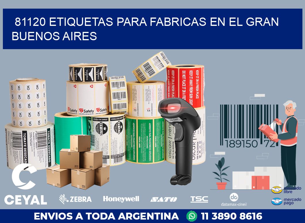 81120 ETIQUETAS PARA FABRICAS EN EL GRAN BUENOS AIRES