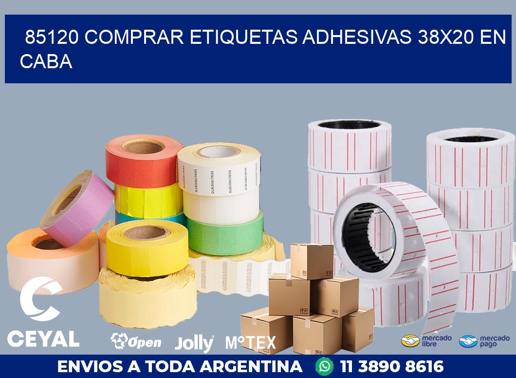 85120 COMPRAR ETIQUETAS ADHESIVAS 38X20 EN CABA