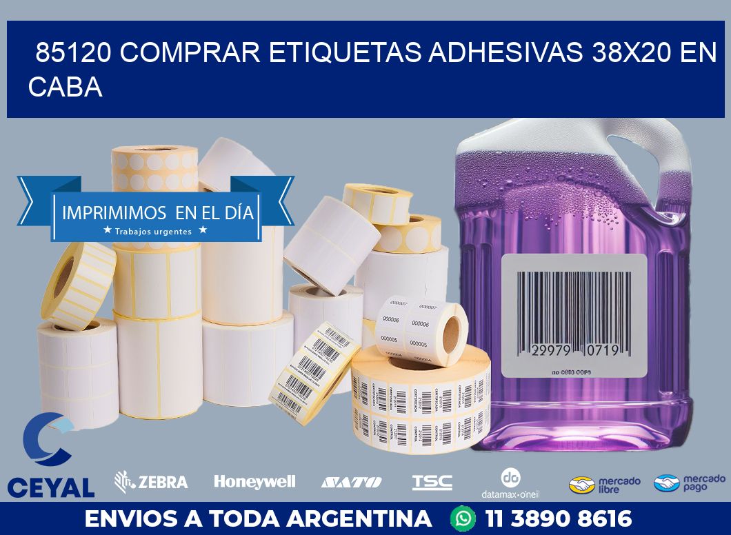 85120 COMPRAR ETIQUETAS ADHESIVAS 38X20 EN CABA