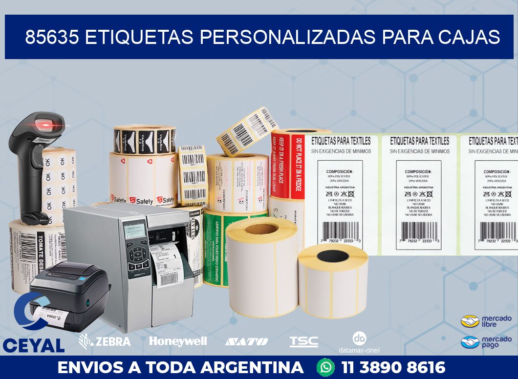 85635 ETIQUETAS PERSONALIZADAS PARA CAJAS