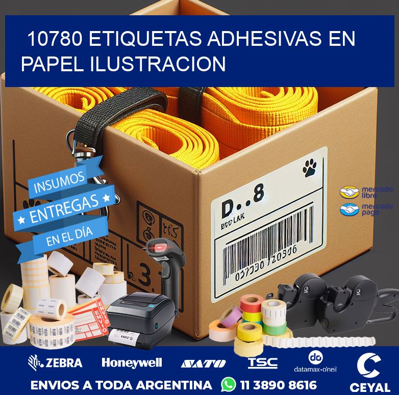 10780 ETIQUETAS ADHESIVAS EN PAPEL ILUSTRACION