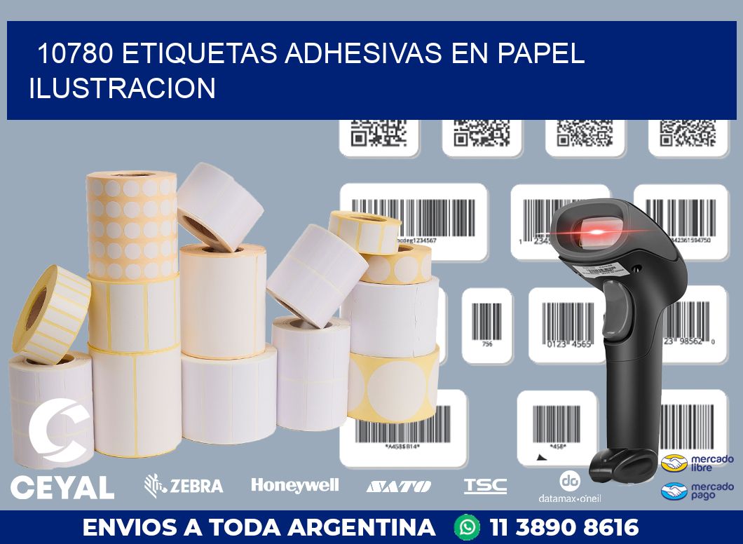 10780 ETIQUETAS ADHESIVAS EN PAPEL ILUSTRACION