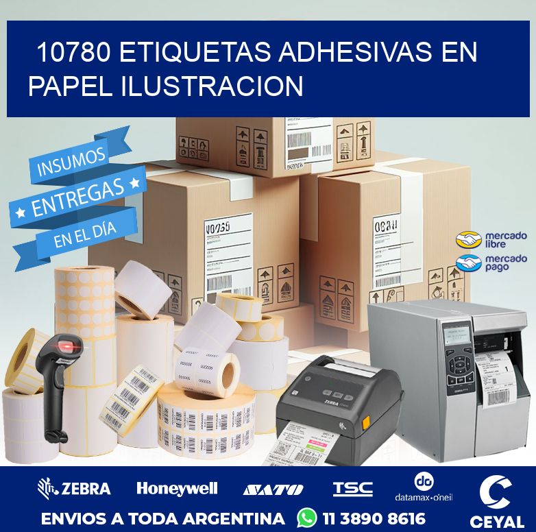 10780 ETIQUETAS ADHESIVAS EN PAPEL ILUSTRACION