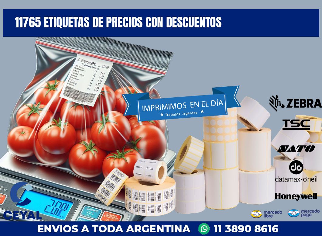 11765 ETIQUETAS DE PRECIOS CON DESCUENTOS