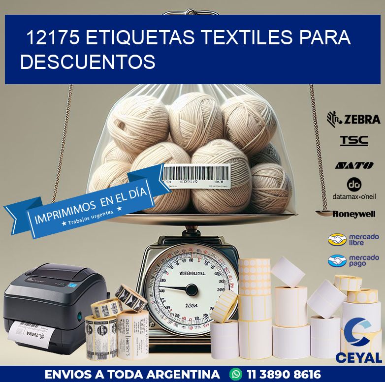 12175 ETIQUETAS TEXTILES PARA DESCUENTOS