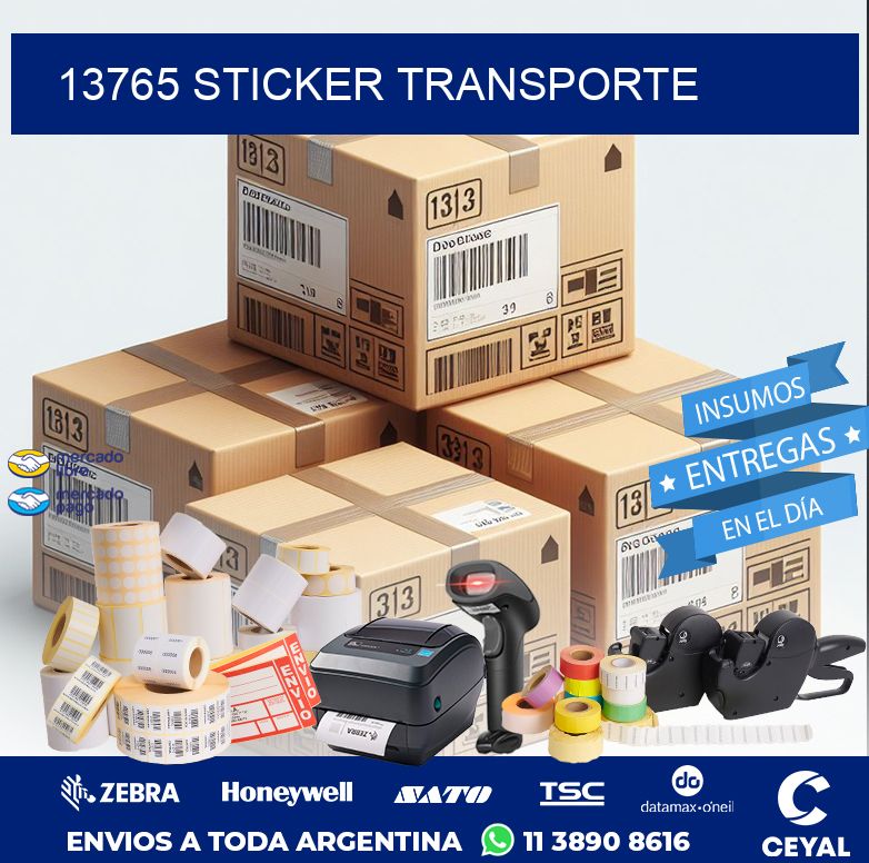 13765 STICKER TRANSPORTE
