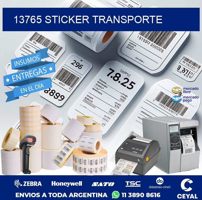 13765 STICKER TRANSPORTE