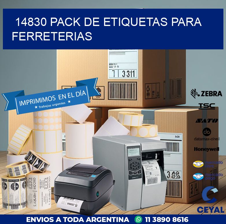 14830 PACK DE ETIQUETAS PARA FERRETERIAS