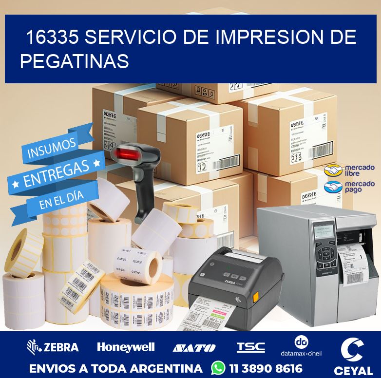 16335 SERVICIO DE IMPRESION DE PEGATINAS