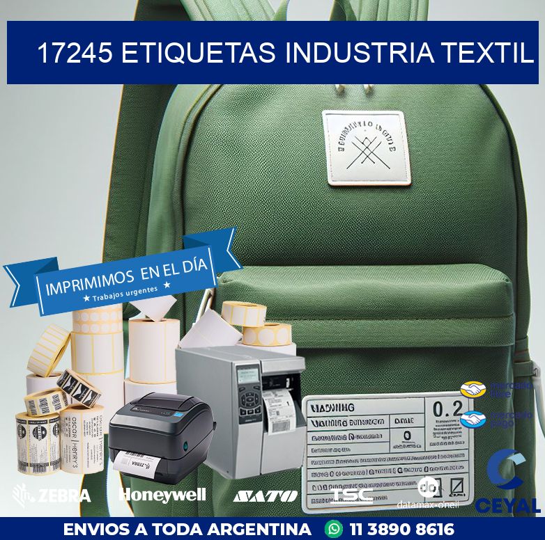 17245 ETIQUETAS INDUSTRIA TEXTIL