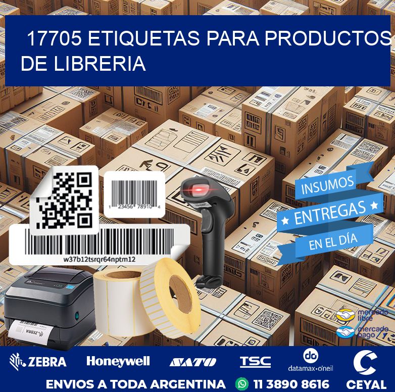 17705 ETIQUETAS PARA PRODUCTOS DE LIBRERIA