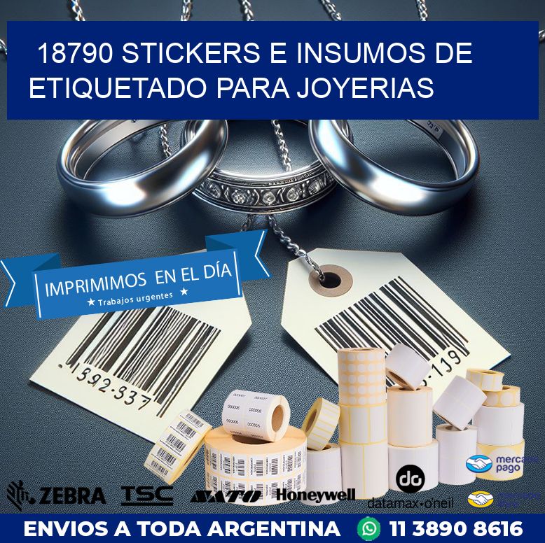 18790 STICKERS E INSUMOS DE ETIQUETADO PARA JOYERIAS