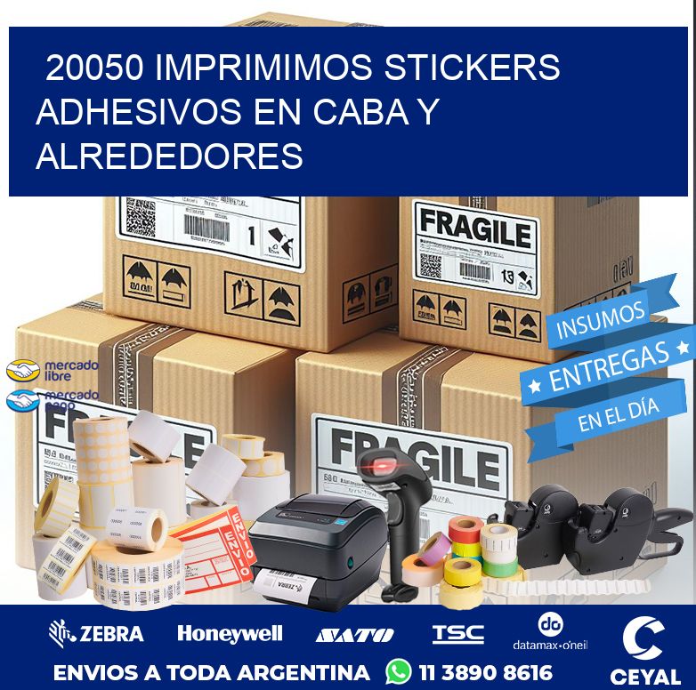 20050 IMPRIMIMOS STICKERS ADHESIVOS EN CABA Y ALREDEDORES