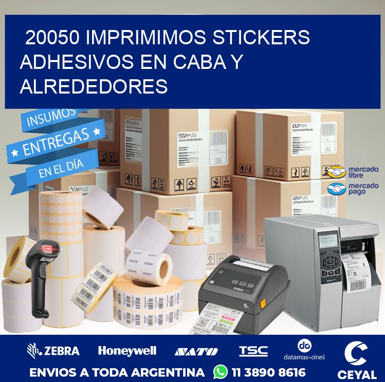 20050 IMPRIMIMOS STICKERS ADHESIVOS EN CABA Y ALREDEDORES