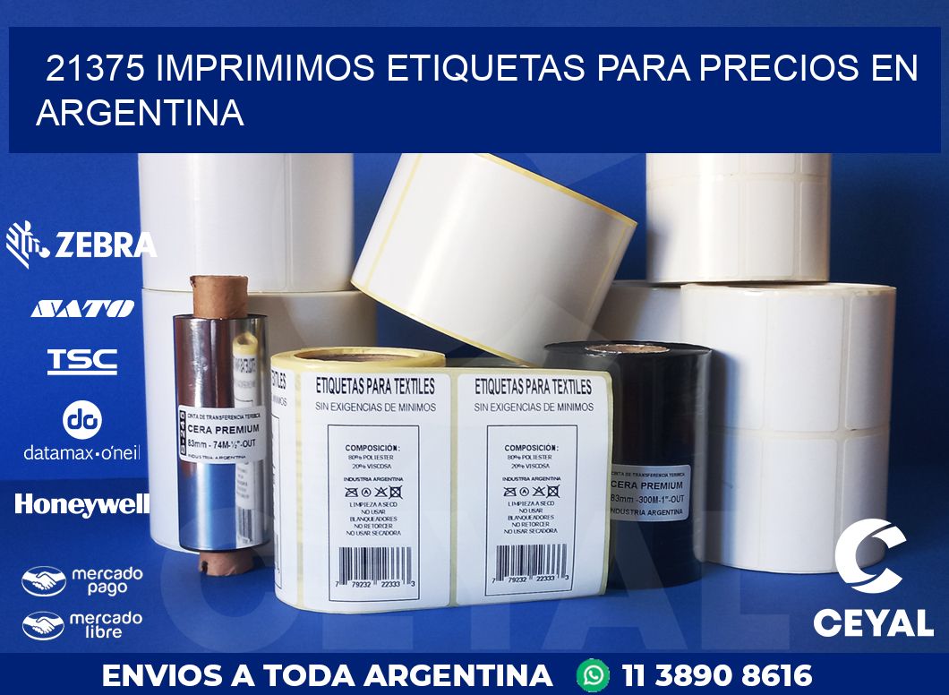 21375 IMPRIMIMOS ETIQUETAS PARA PRECIOS EN ARGENTINA
