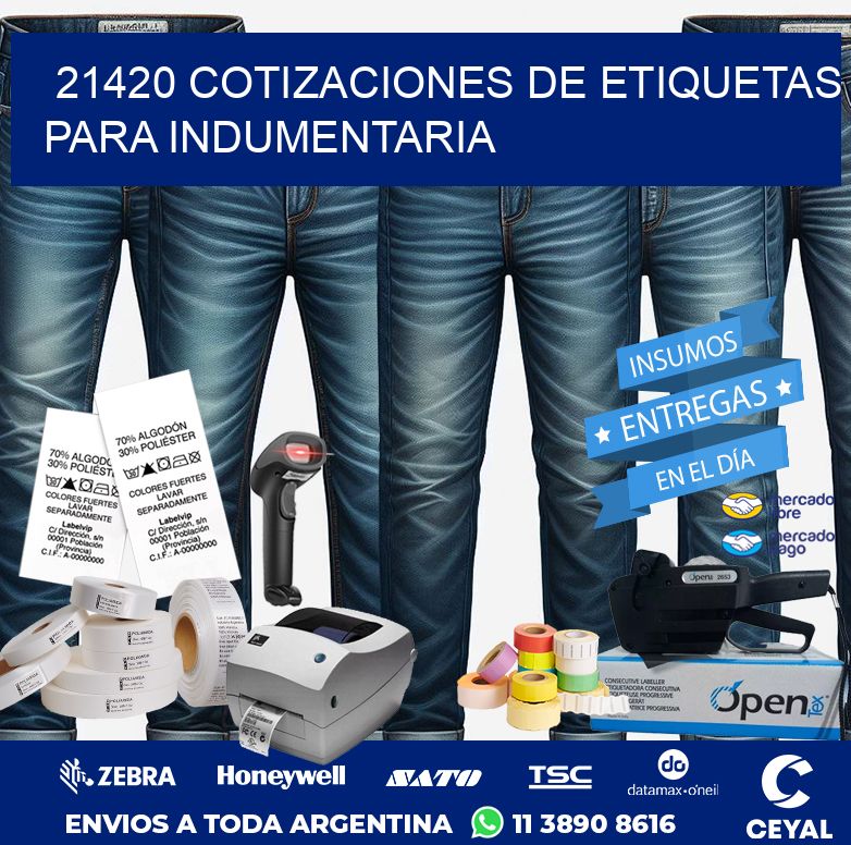 21420 COTIZACIONES DE ETIQUETAS PARA INDUMENTARIA