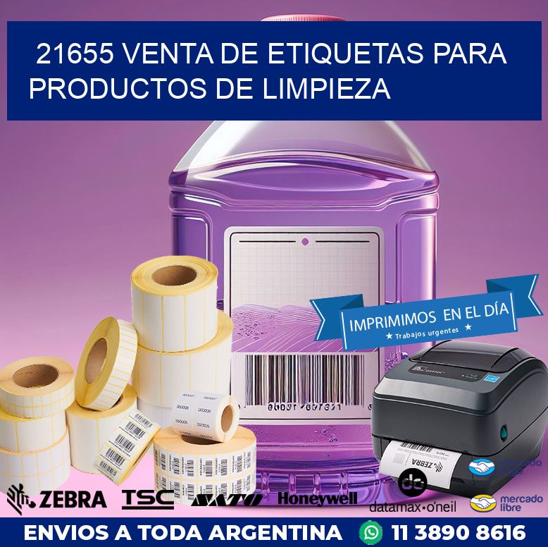 21655 VENTA DE ETIQUETAS PARA PRODUCTOS DE LIMPIEZA