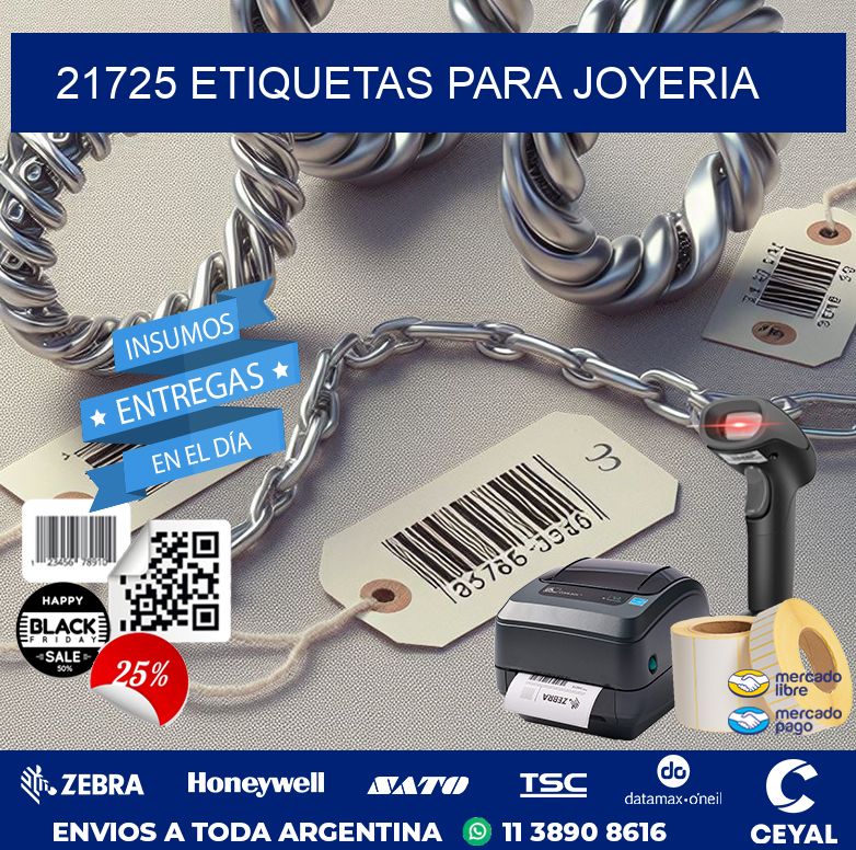 21725 ETIQUETAS PARA JOYERIA
