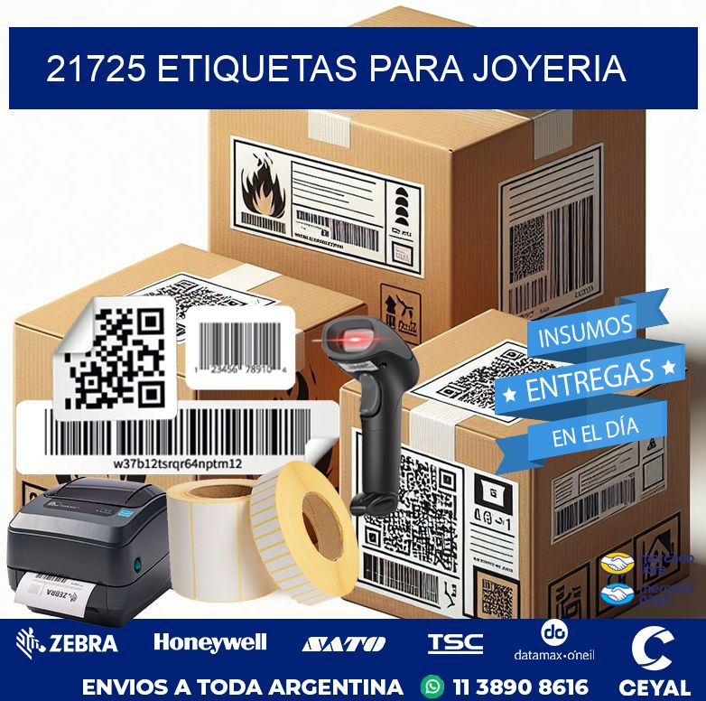 21725 ETIQUETAS PARA JOYERIA