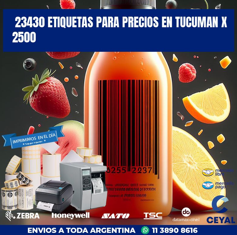 23430 ETIQUETAS PARA PRECIOS EN TUCUMAN X 2500