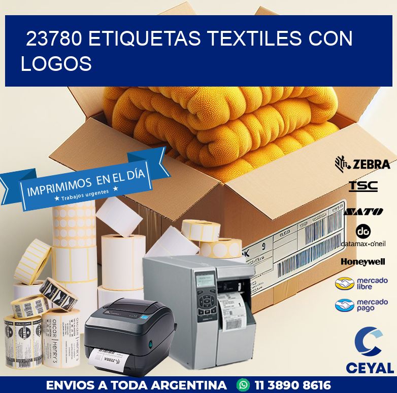 23780 ETIQUETAS TEXTILES CON LOGOS