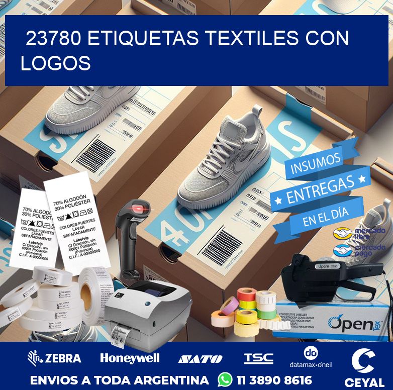 23780 ETIQUETAS TEXTILES CON LOGOS