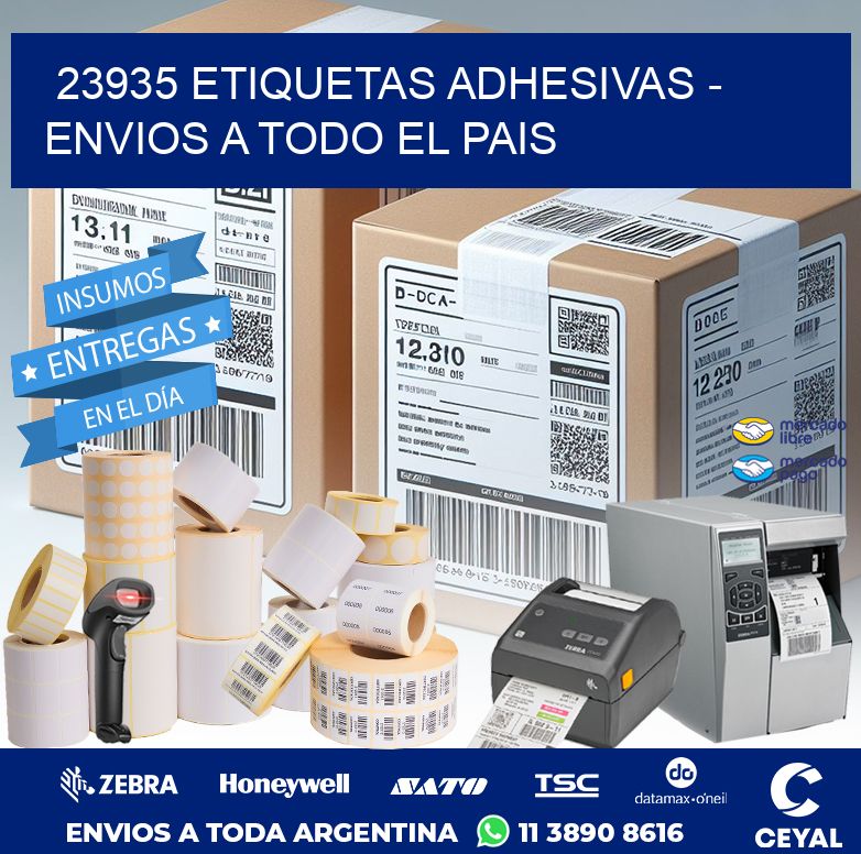 23935 ETIQUETAS ADHESIVAS - ENVIOS A TODO EL PAIS