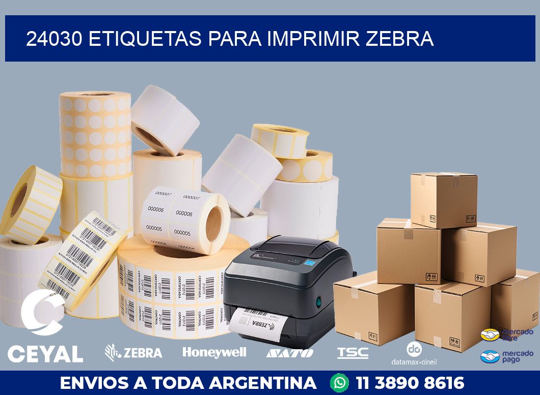 24030 ETIQUETAS PARA IMPRIMIR ZEBRA