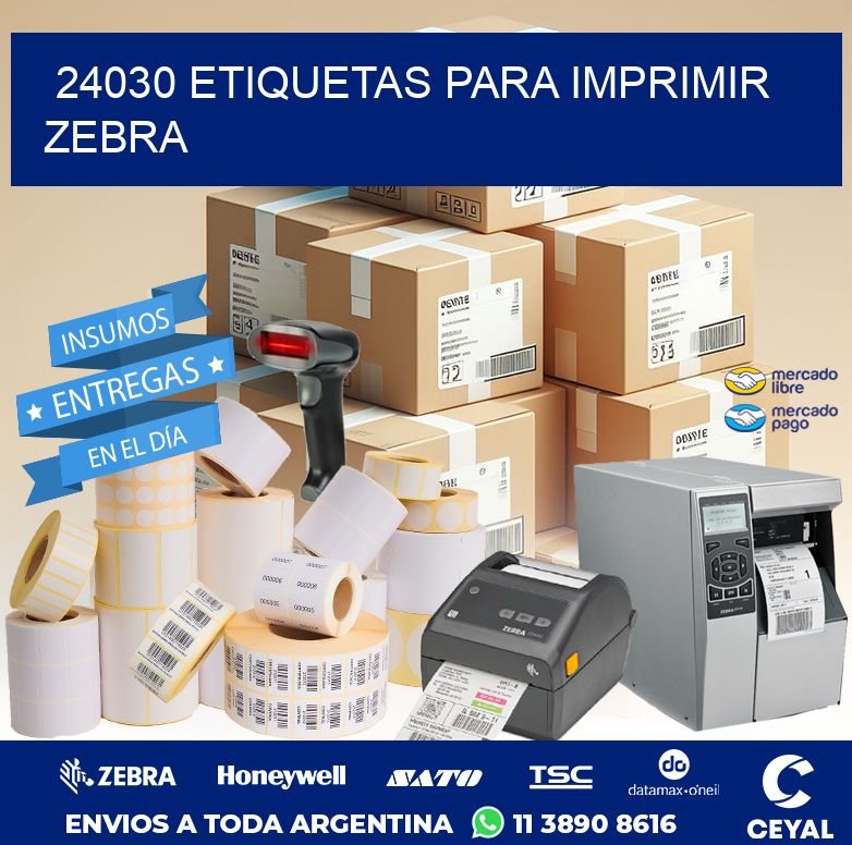 24030 ETIQUETAS PARA IMPRIMIR ZEBRA