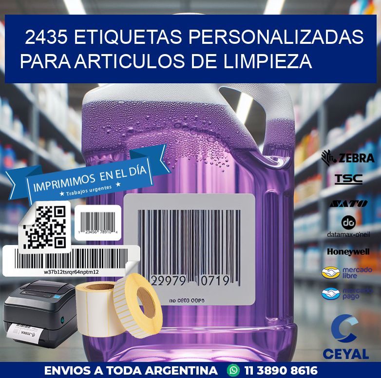 2435 ETIQUETAS PERSONALIZADAS PARA ARTICULOS DE LIMPIEZA