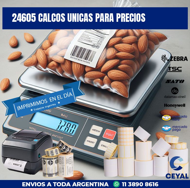 24605 CALCOS UNICAS PARA PRECIOS