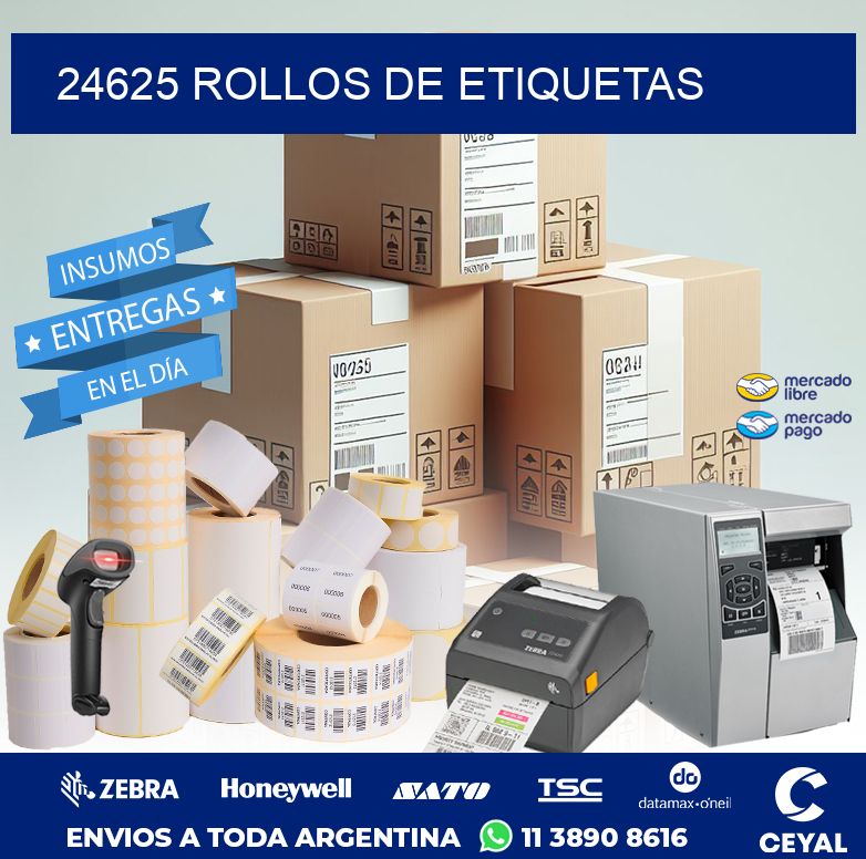 24625 ROLLOS DE ETIQUETAS