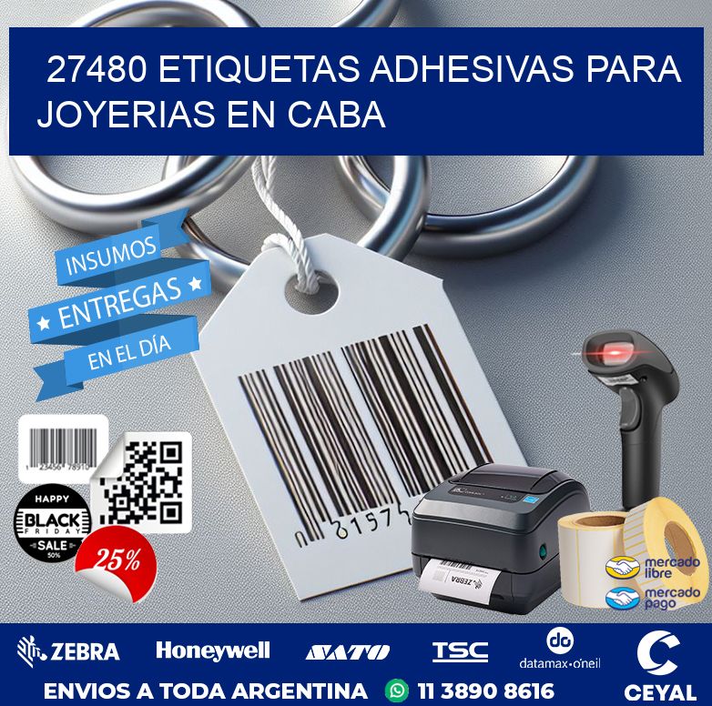 27480 ETIQUETAS ADHESIVAS PARA JOYERIAS EN CABA