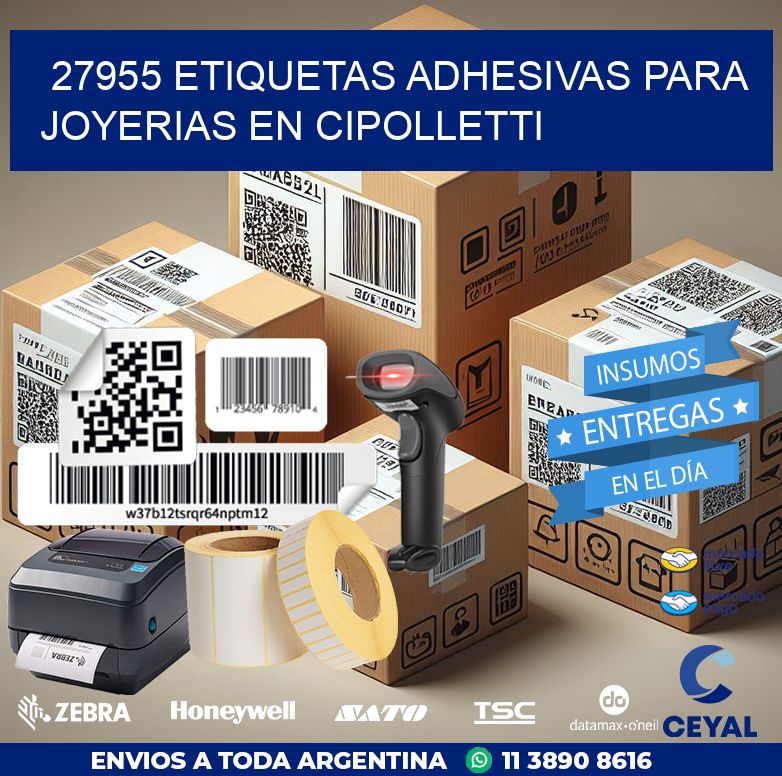 27955 ETIQUETAS ADHESIVAS PARA JOYERIAS EN CIPOLLETTI