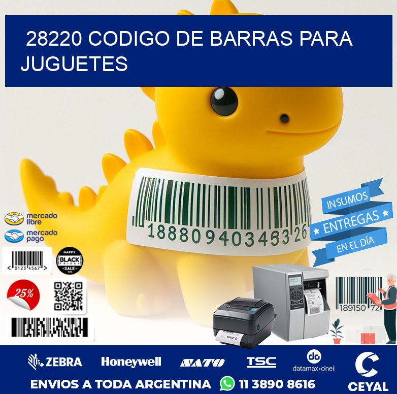 28220 CODIGO DE BARRAS PARA JUGUETES