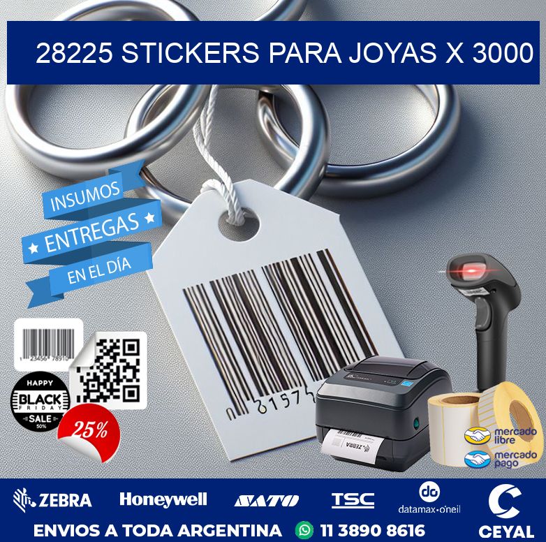 28225 STICKERS PARA JOYAS X 3000