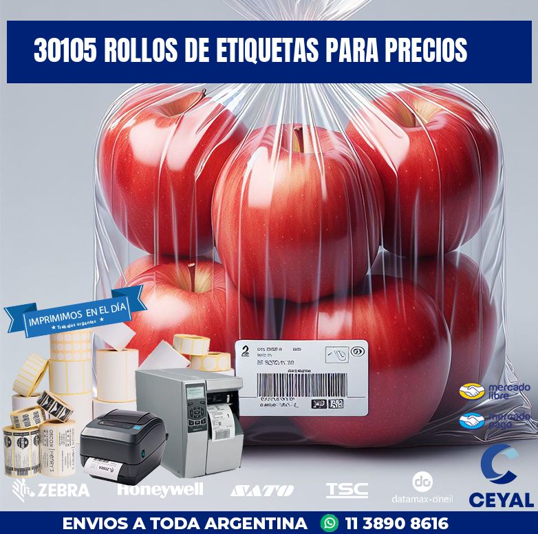 30105 ROLLOS DE ETIQUETAS PARA PRECIOS