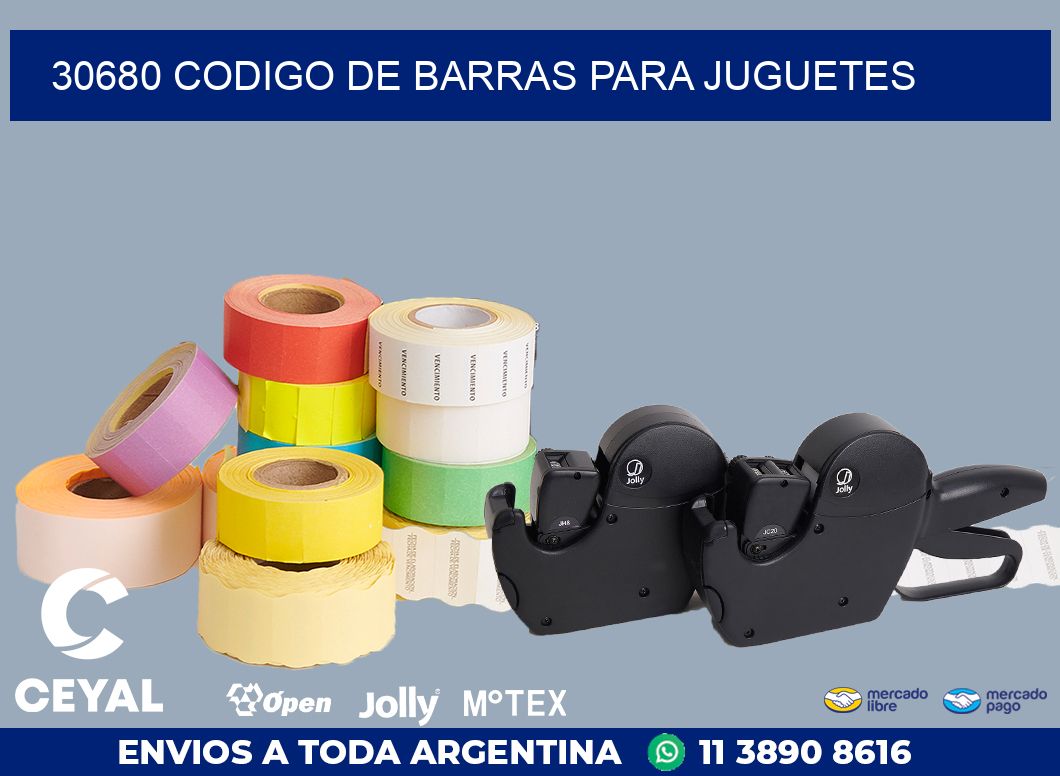 30680 CODIGO DE BARRAS PARA JUGUETES