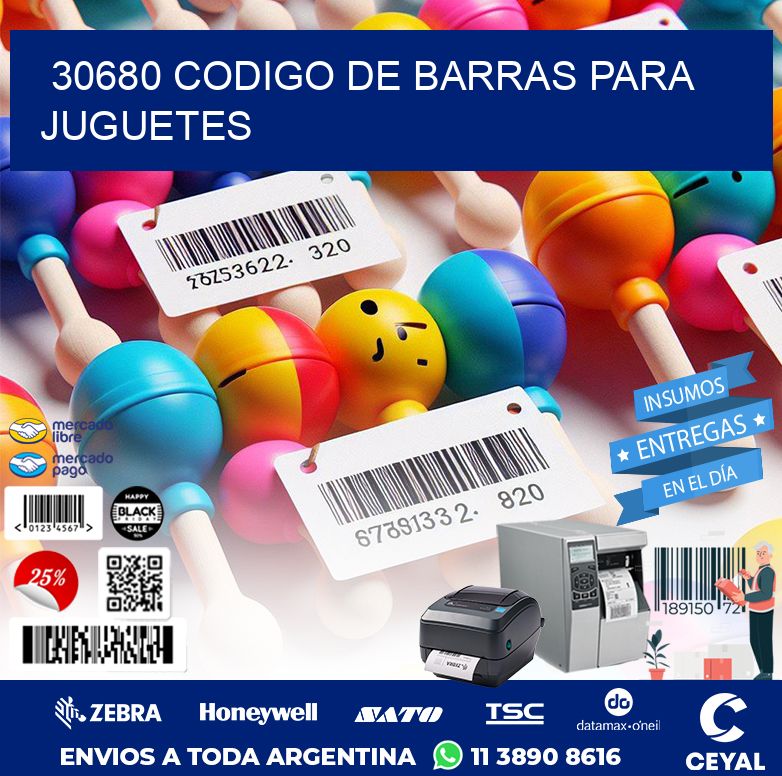 30680 CODIGO DE BARRAS PARA JUGUETES