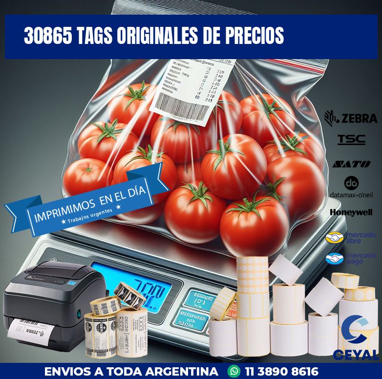 30865 TAGS ORIGINALES DE PRECIOS