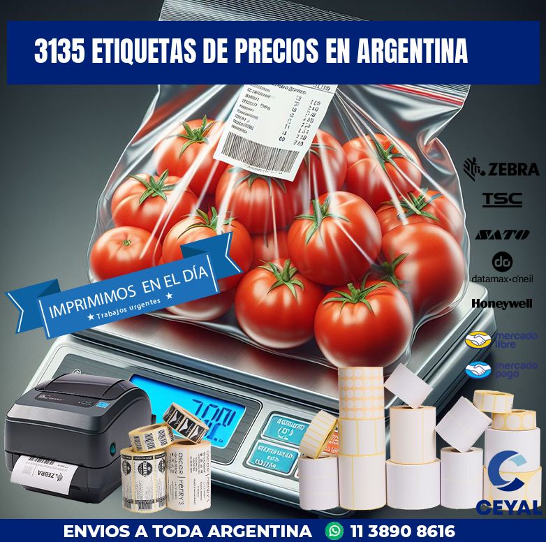 3135 ETIQUETAS DE PRECIOS EN ARGENTINA