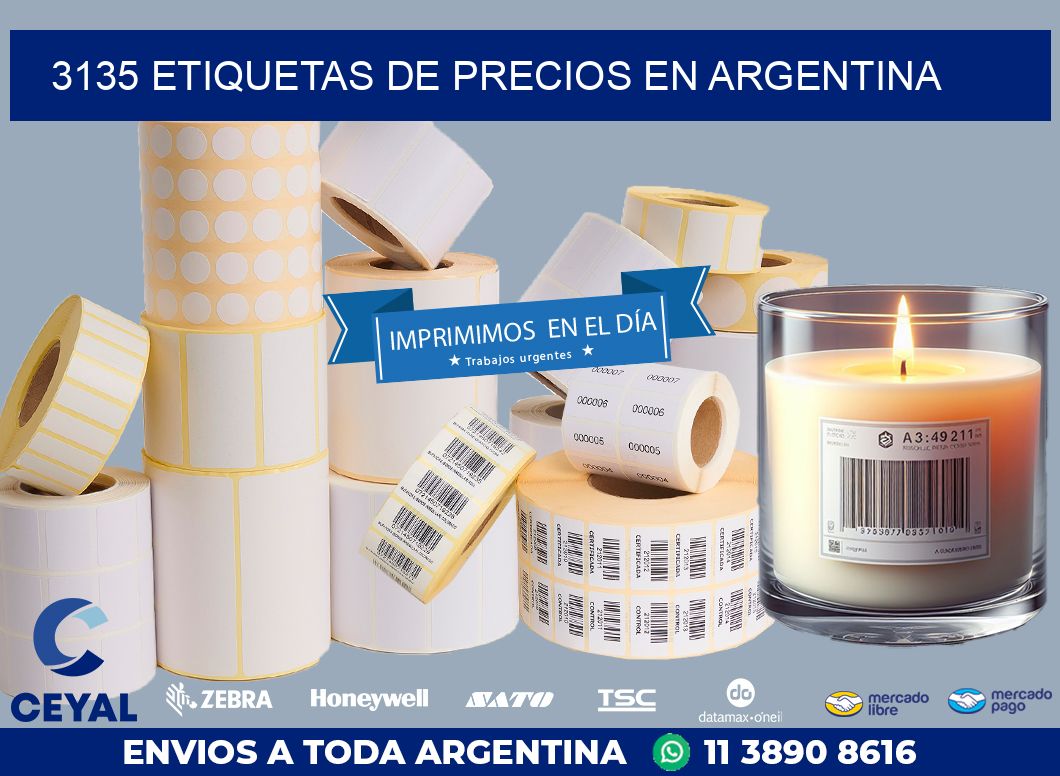 3135 ETIQUETAS DE PRECIOS EN ARGENTINA