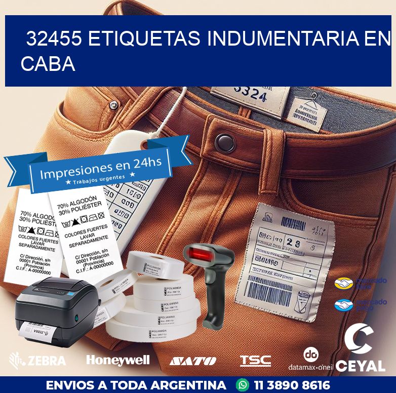 32455 ETIQUETAS INDUMENTARIA EN CABA