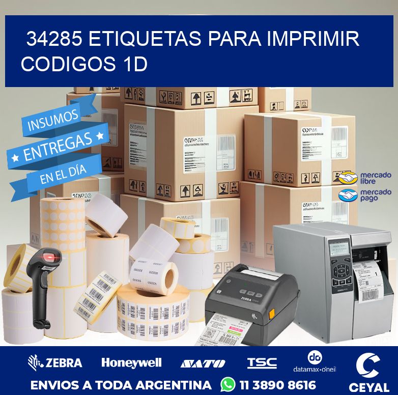 34285 ETIQUETAS PARA IMPRIMIR CODIGOS 1D