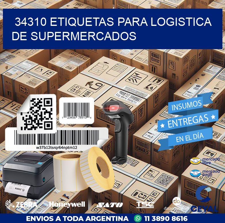 34310 ETIQUETAS PARA LOGISTICA DE SUPERMERCADOS