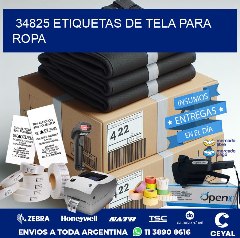 34825 ETIQUETAS DE TELA PARA ROPA